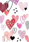 Festival de coeurs color&eacute;s et joyeux